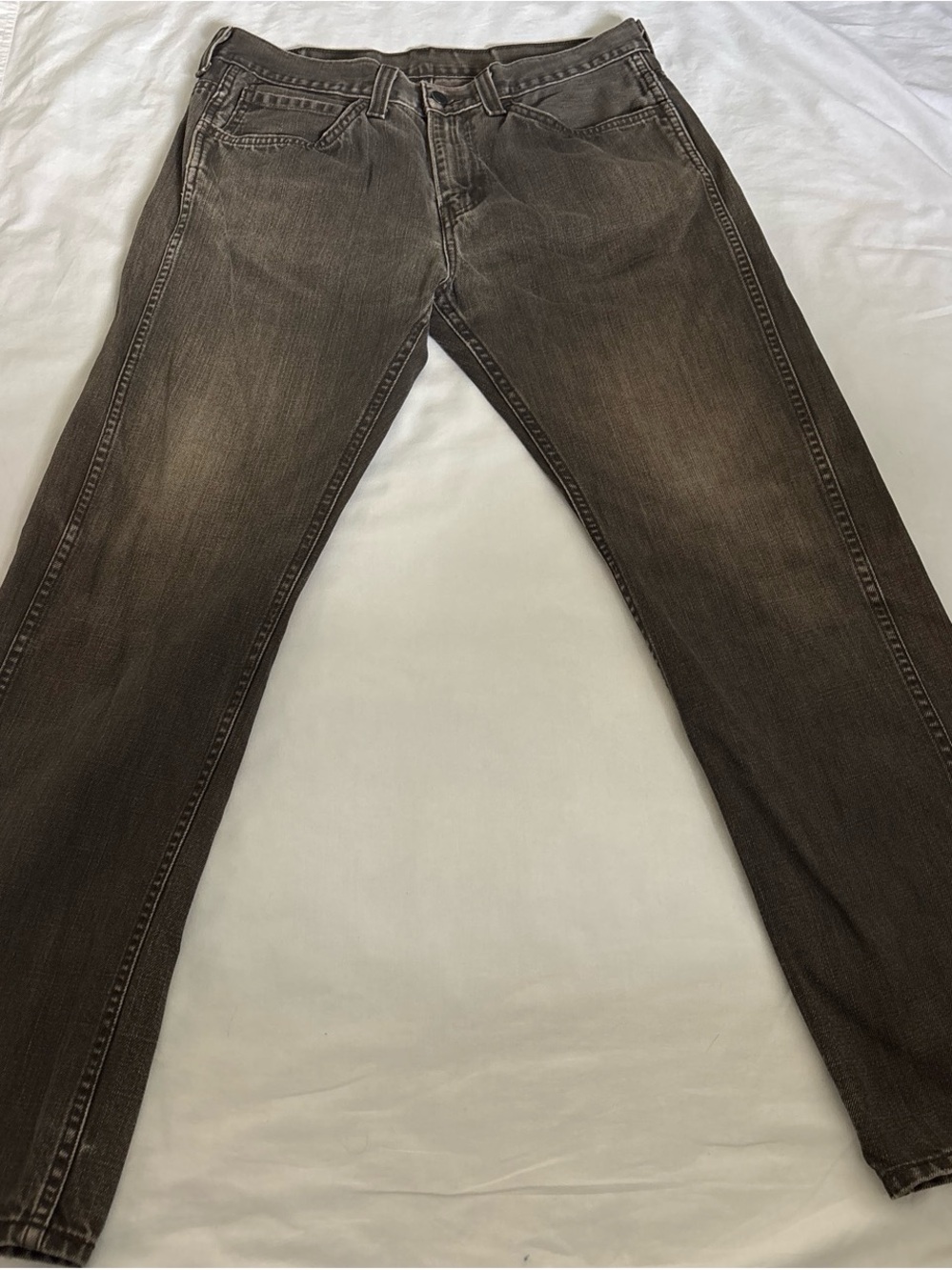 Levi's Slim Straight Men's Jeans in Dark Brown Wash